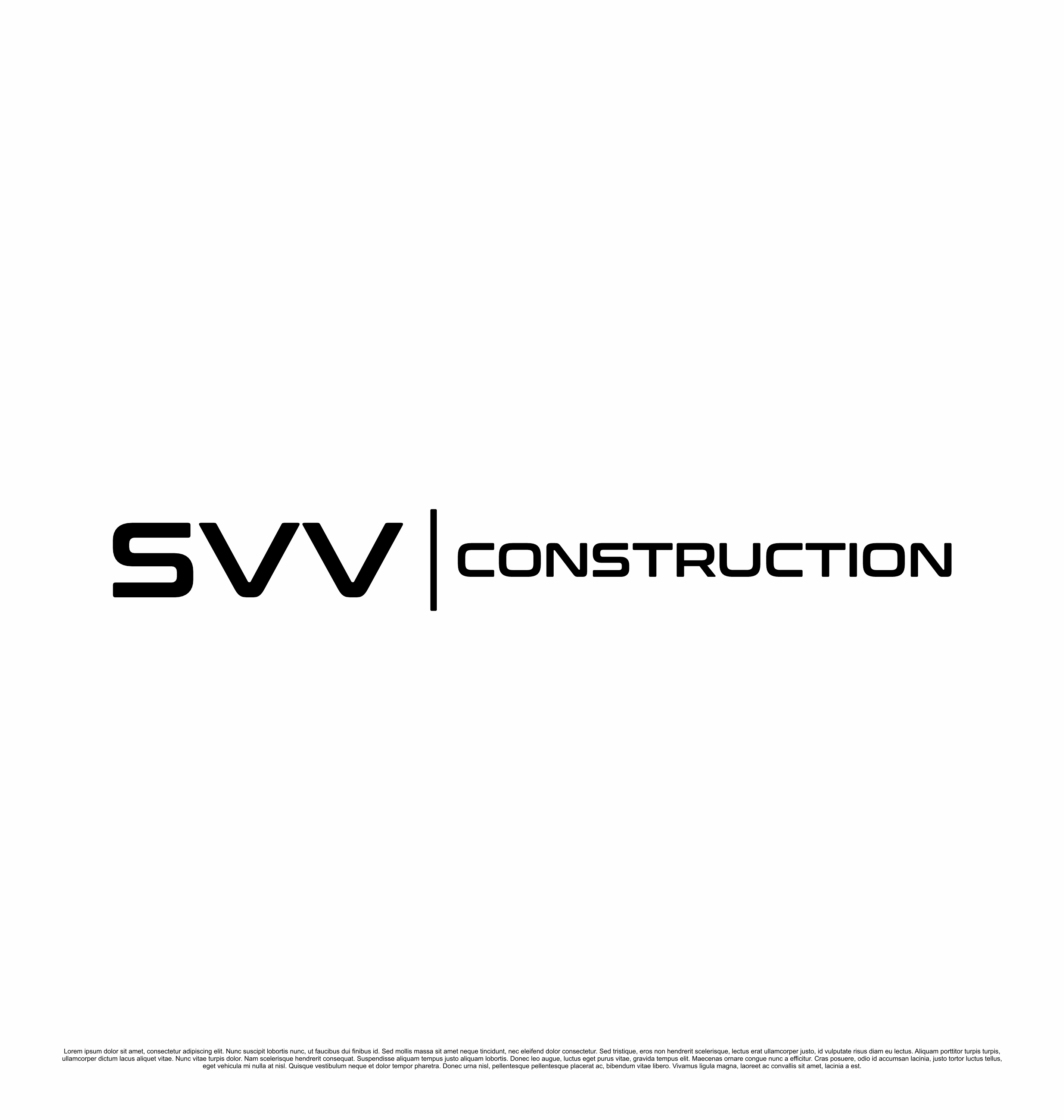 Logo-Design von saesean für SVV Construction  | Design #34952293
