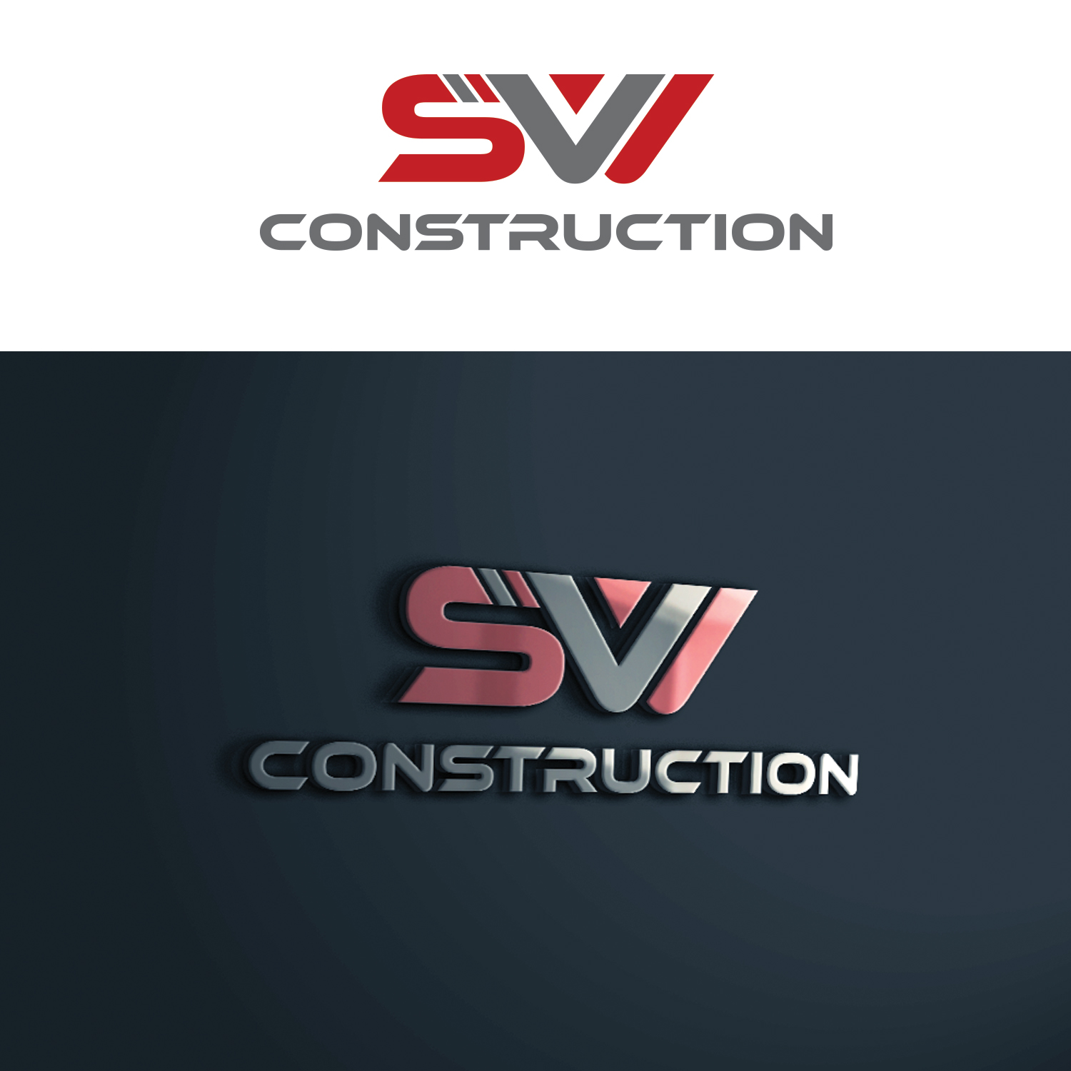 Logo Design by TARGET logo for SVV Construction  | Design #34950612