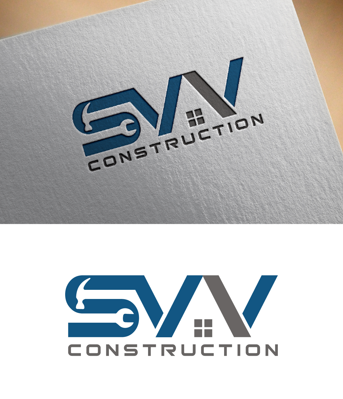 Logo Design by Ahnaf Labib for SVV Construction  | Design #34953654