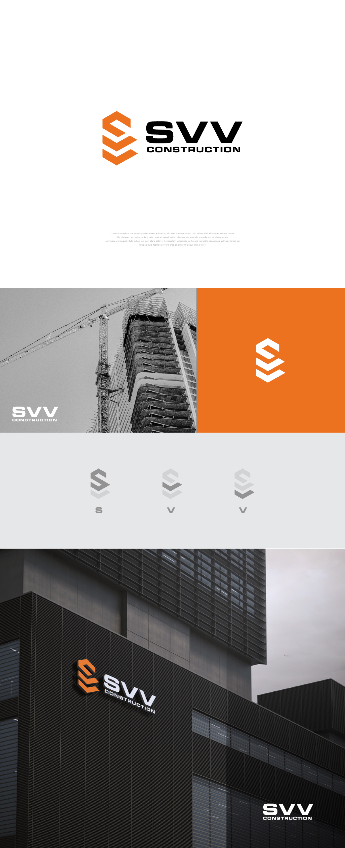 Logo Design by apik. for SVV Construction  | Design #34951481