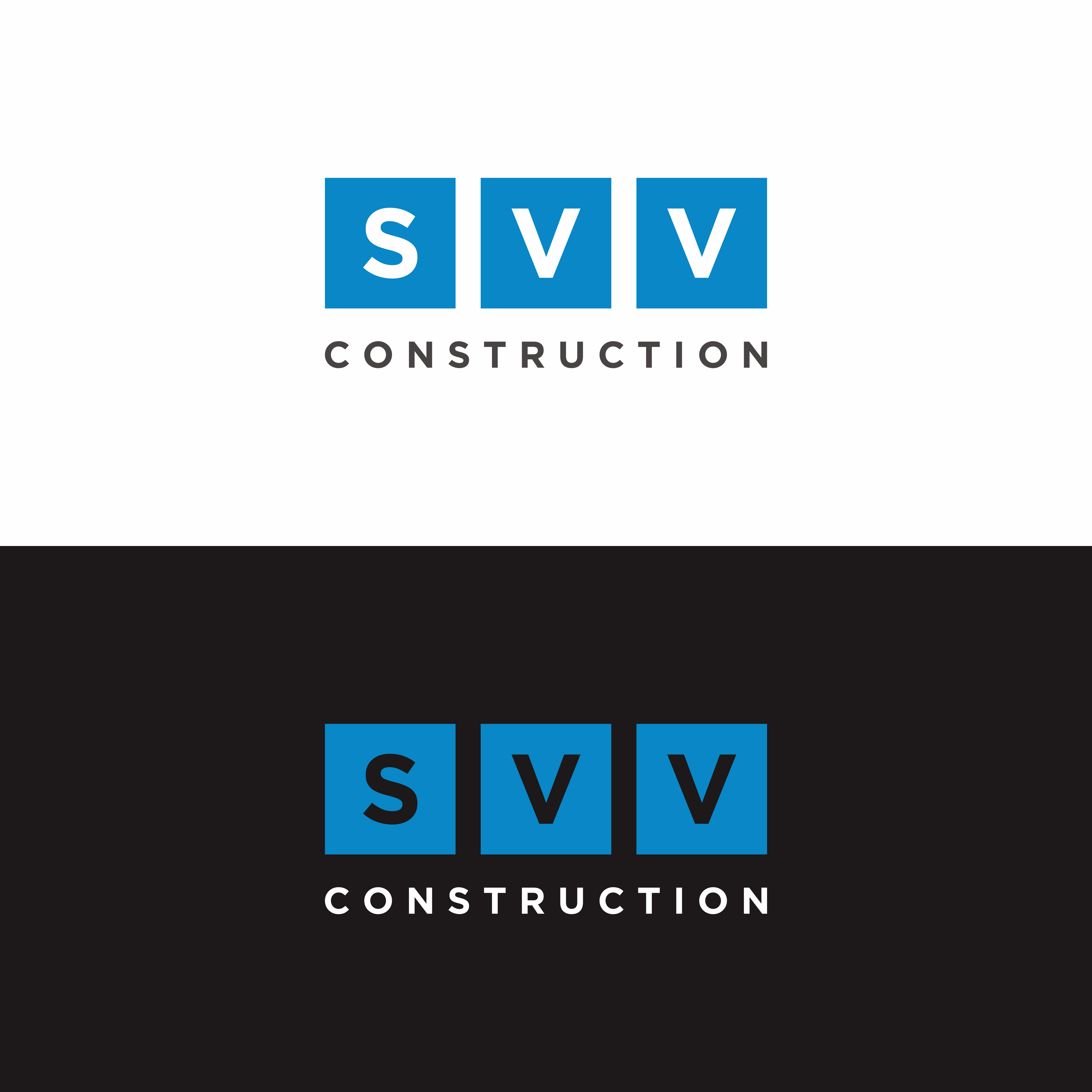 Logo Design by bulbull for SVV Construction  | Design #34951446