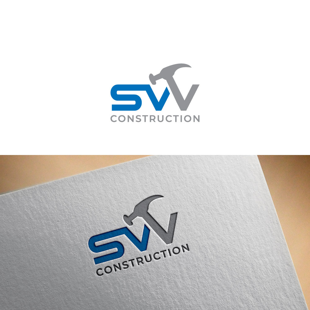 Logo Design by designhunt(verifiyed01) for SVV Construction  | Design #34948915