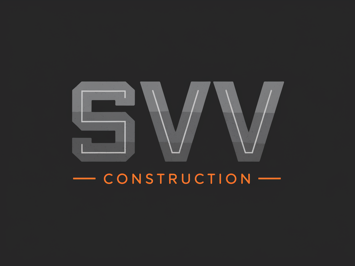 Logo Design by Mukuuu for SVV Construction  | Design #34952624