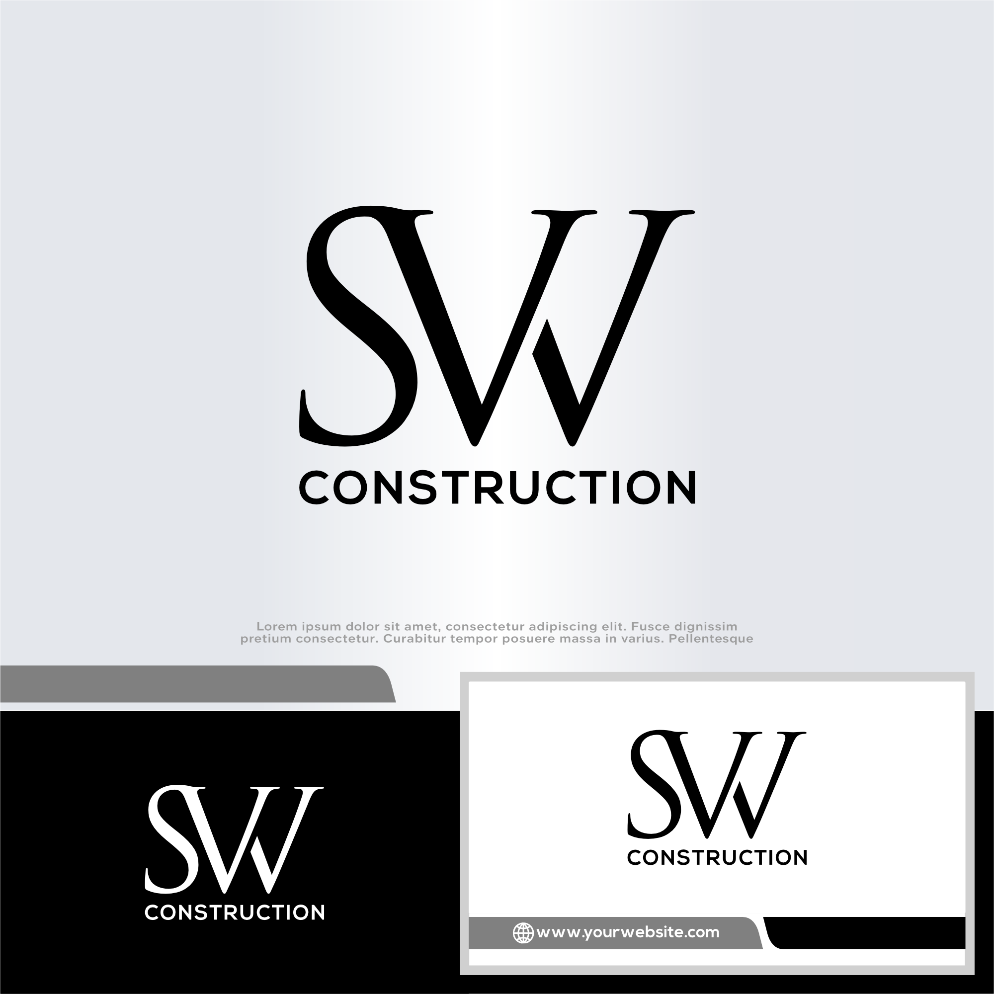 Logo Design by win it for SVV Construction  | Design #34950287