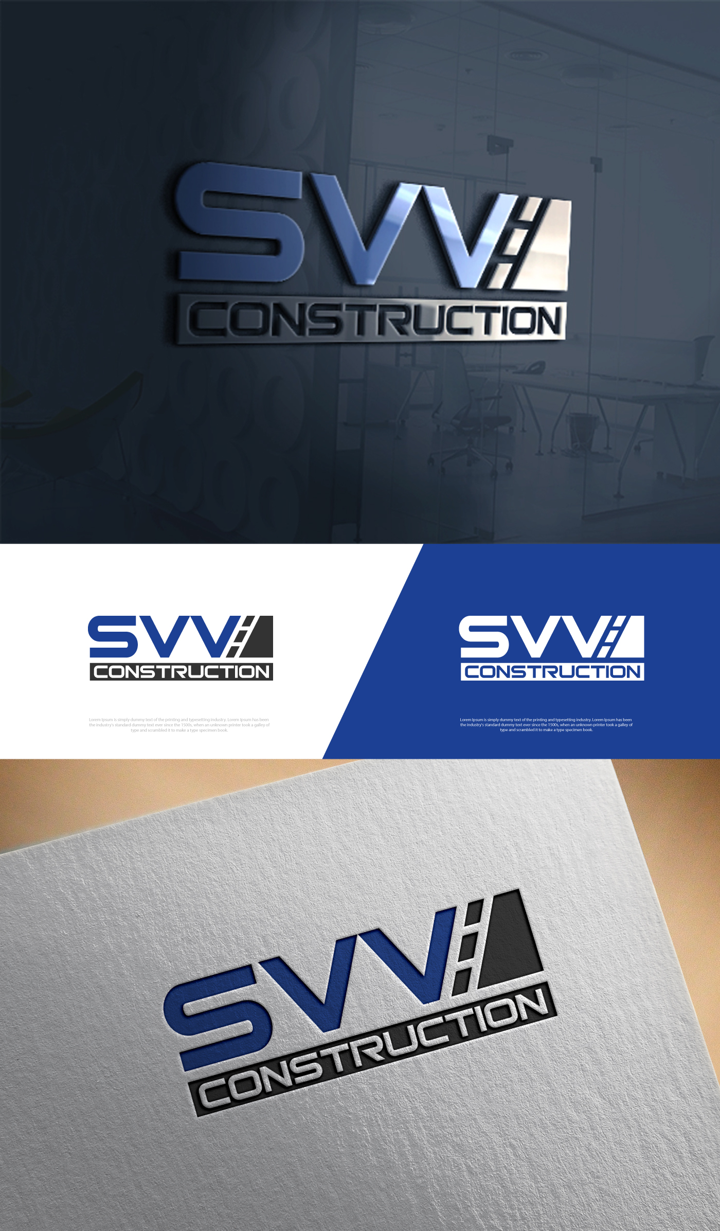 Logo Design by Cool-Designer for SVV Construction  | Design #34949157