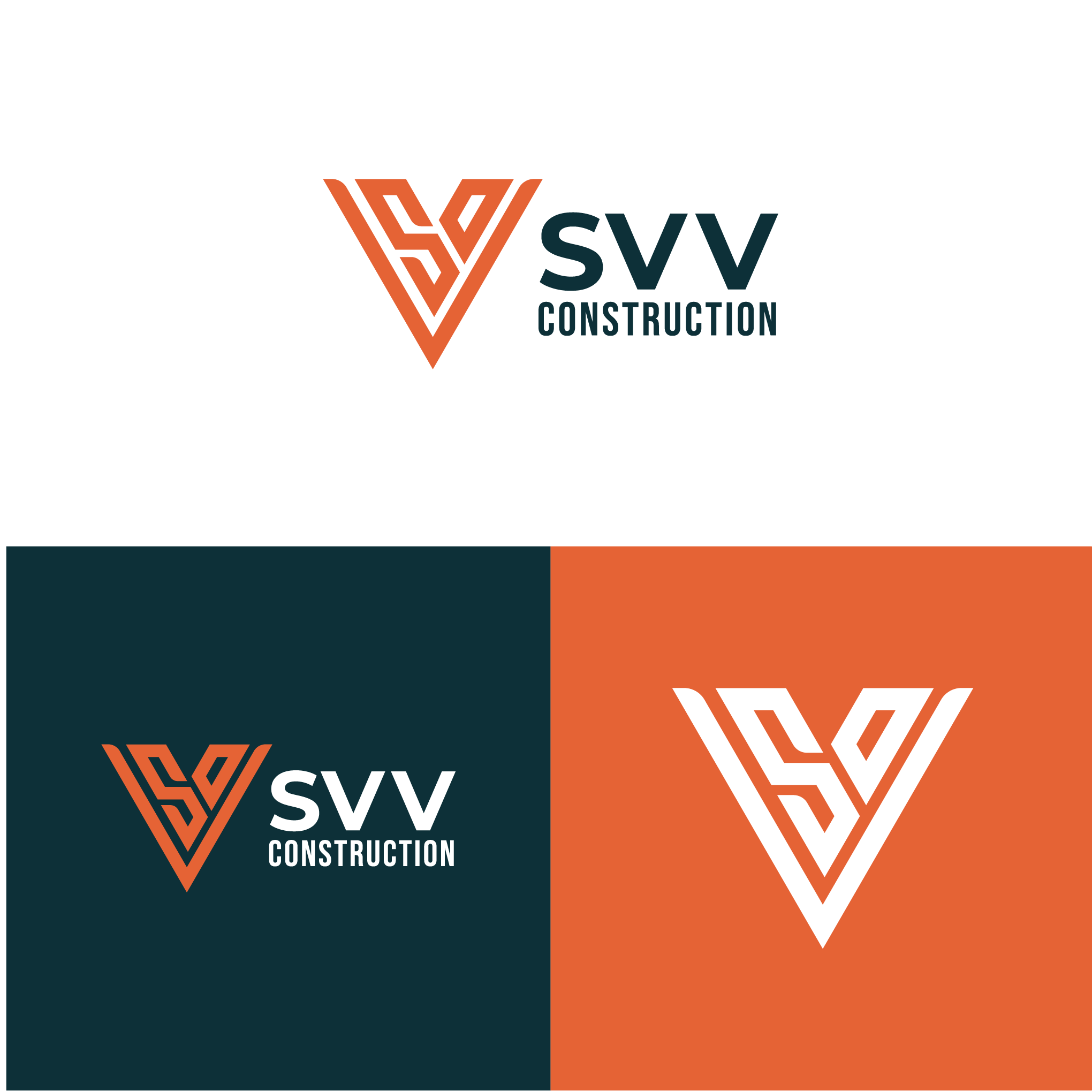 Logo Design by Imam Logo Designer for SVV Construction  | Design #34970016