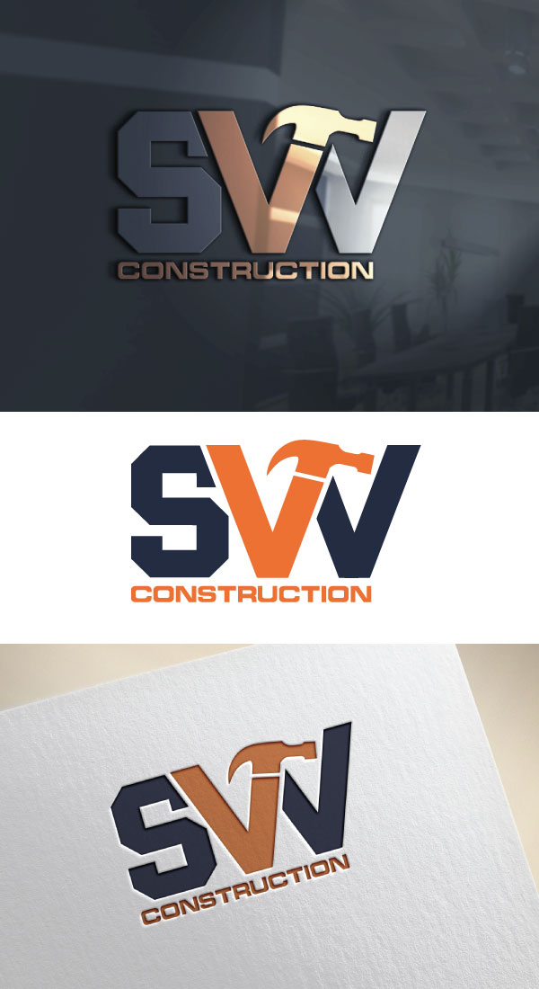 Logo Design by AB design ..... for SVV Construction  | Design #34948271