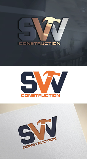 Logo Design by AB design ..... for SVV Construction  | Design: #34948271
