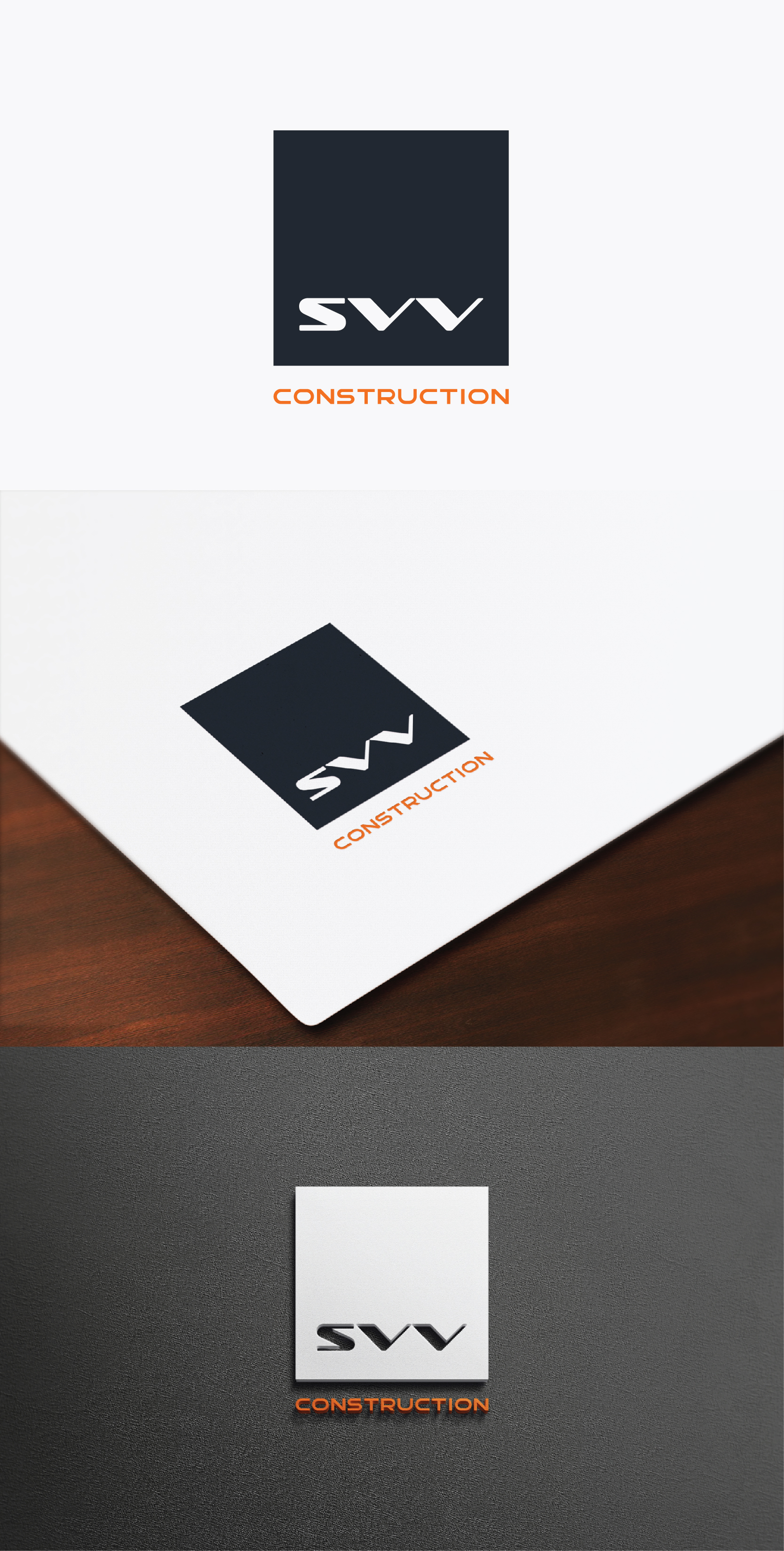 Logo Design by IMilenovic for SVV Construction  | Design #34949168