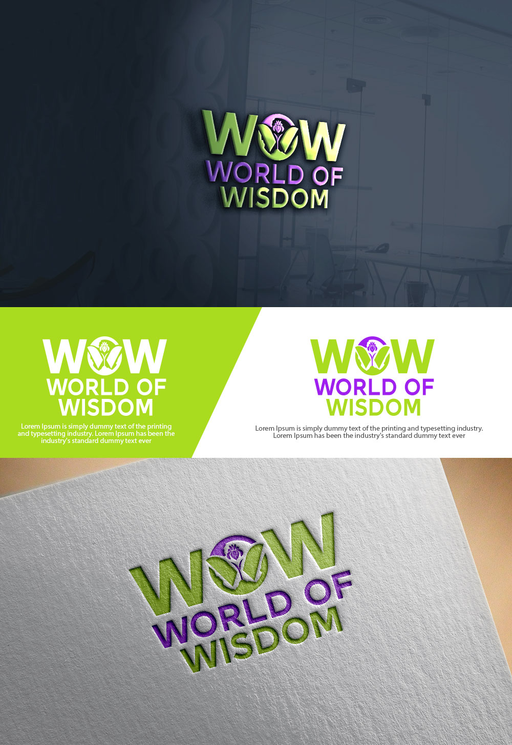 Logo Design by sulemani  creation for World of Wisdom, LLC | Design #34951764
