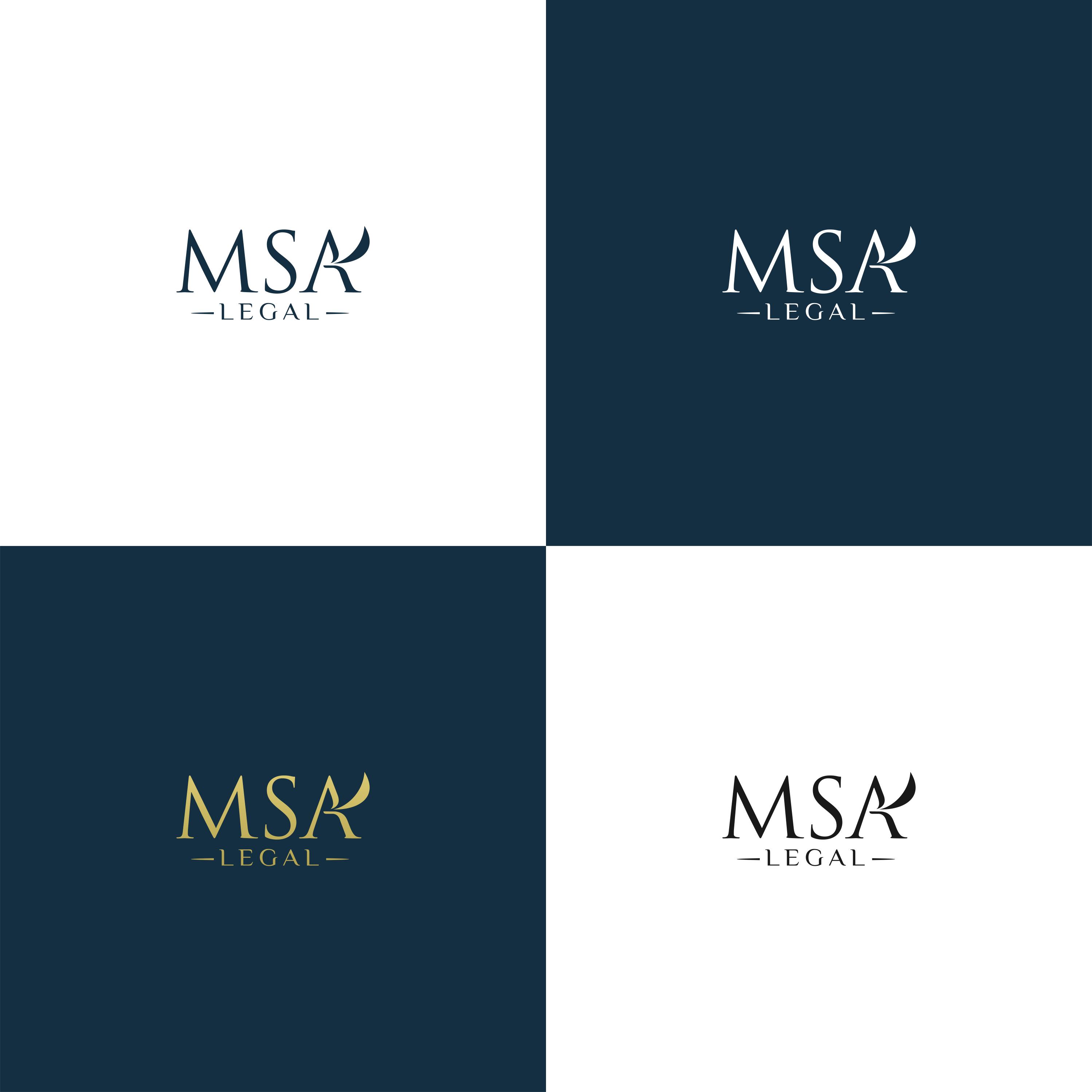 Logo-Design von Zivana für MSA LEGAL | Design #34962236