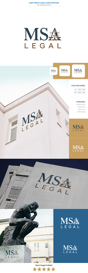 Design de Logo par VectorForge pour MSA LEGAL | Design : #34960474