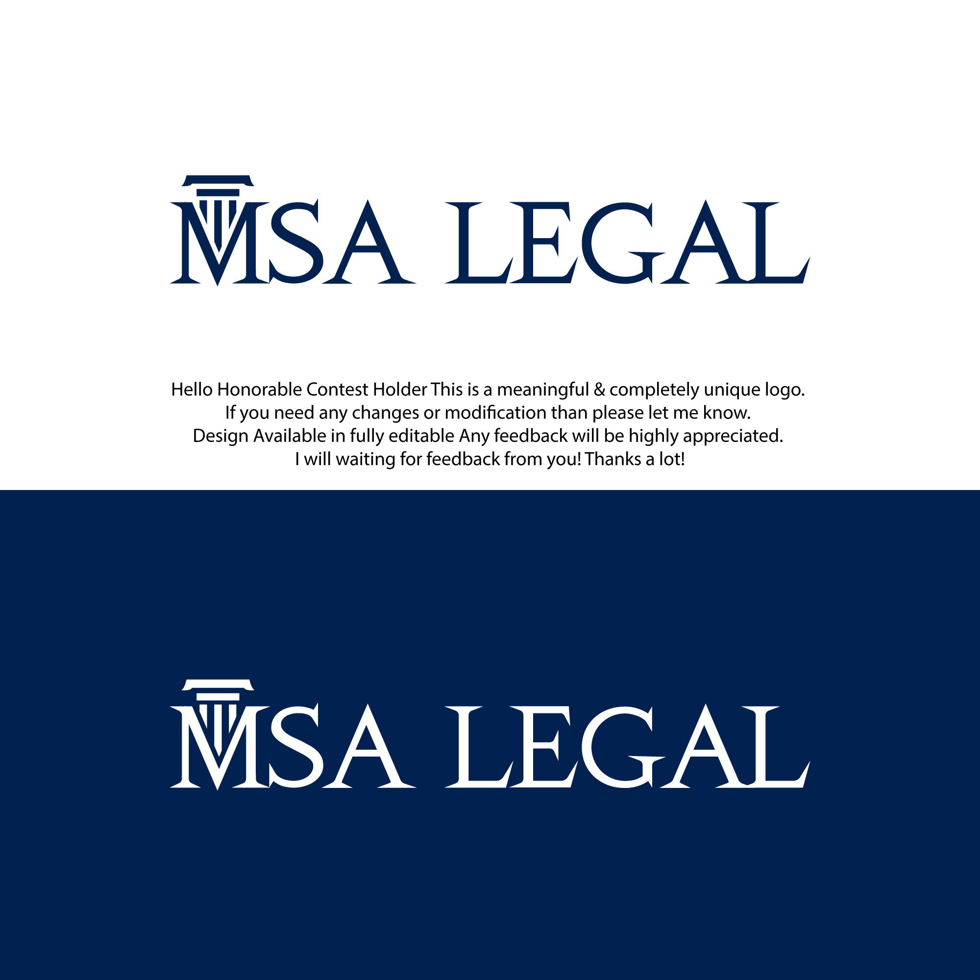 Logo Design by Designerrasedul for MSA LEGAL | Design #34963790