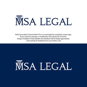 Design de Logo par Designerrasedul pour MSA LEGAL | Design : #34963790