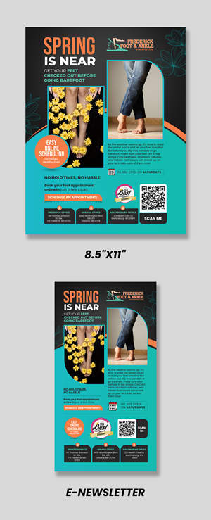 Flyer Design by debdesign for Frederick Foot & Ankle | Design: #34962924