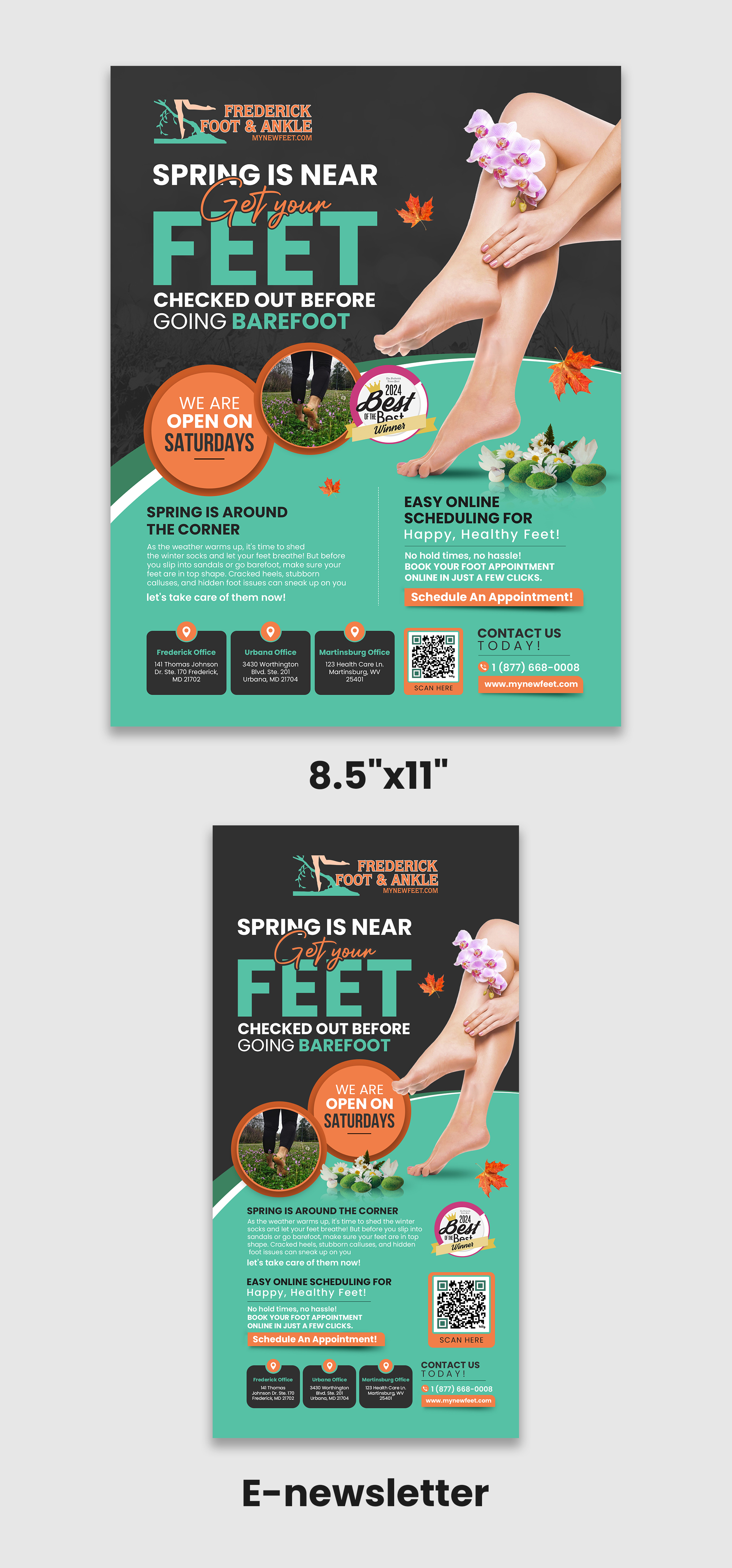 Flyer Design by debdesign for Frederick Foot & Ankle | Design #34962971