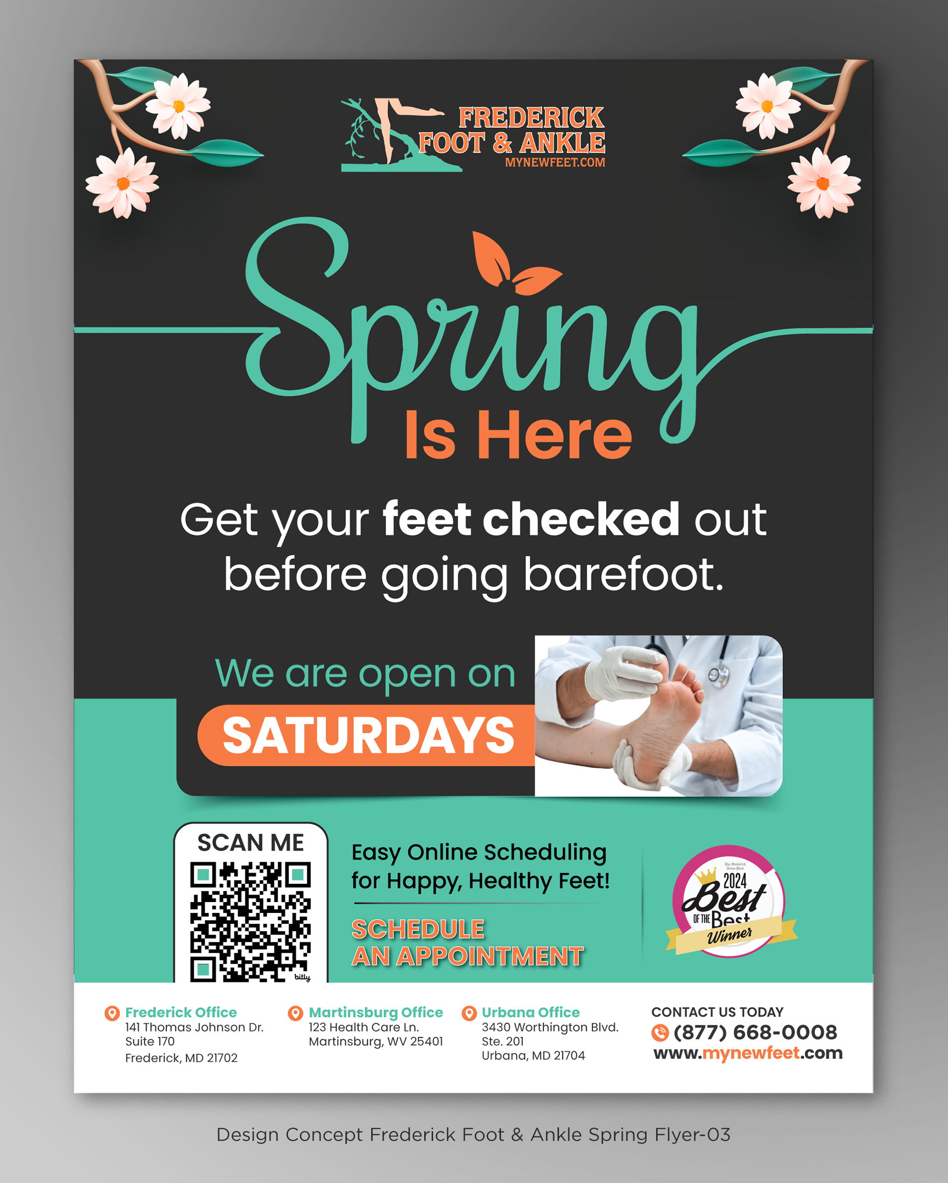 Flyer Design by D Creative for Frederick Foot & Ankle | Design #34966966