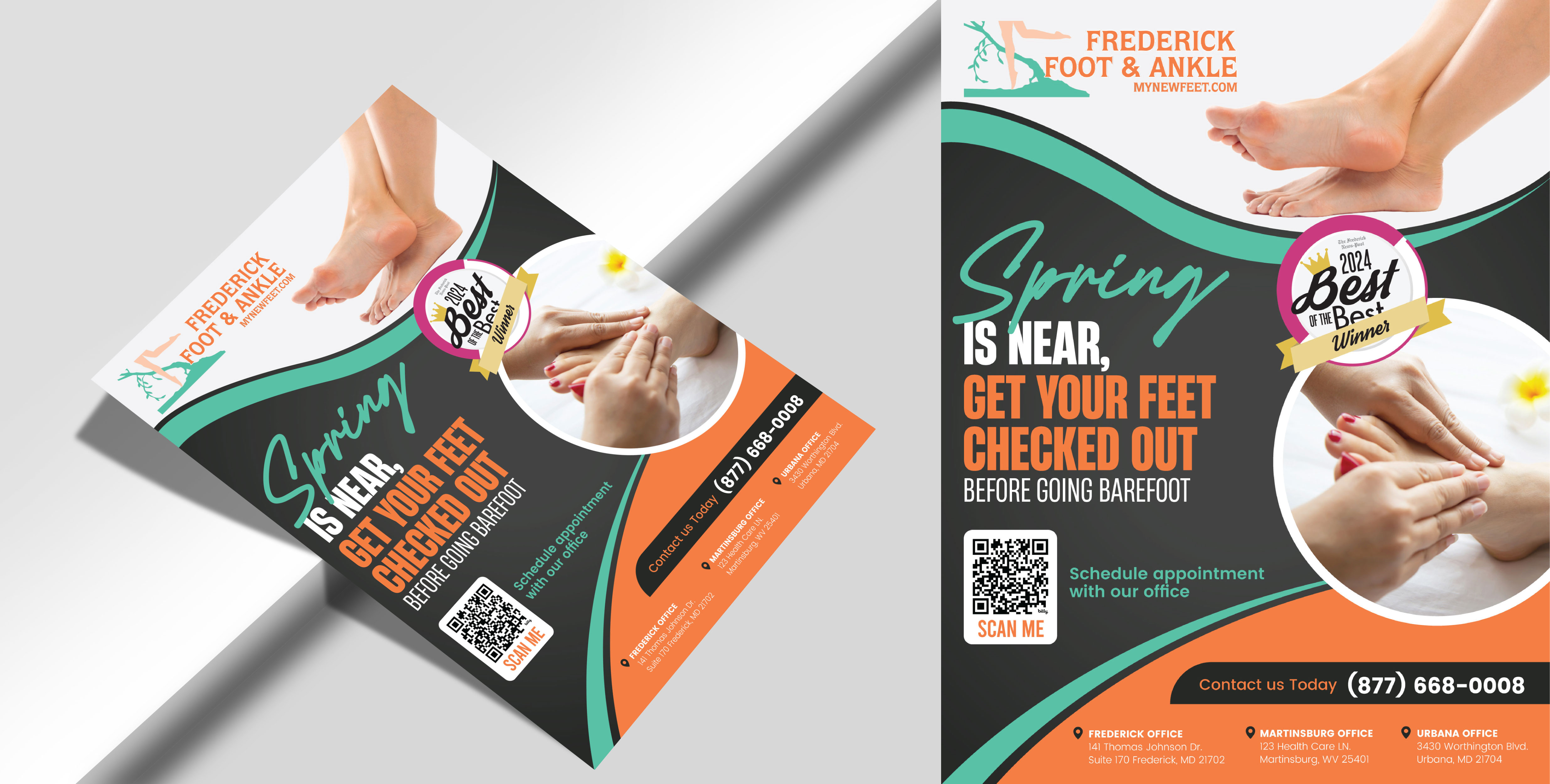 Flyer Design by Impressive Designs for Frederick Foot & Ankle | Design #34963838