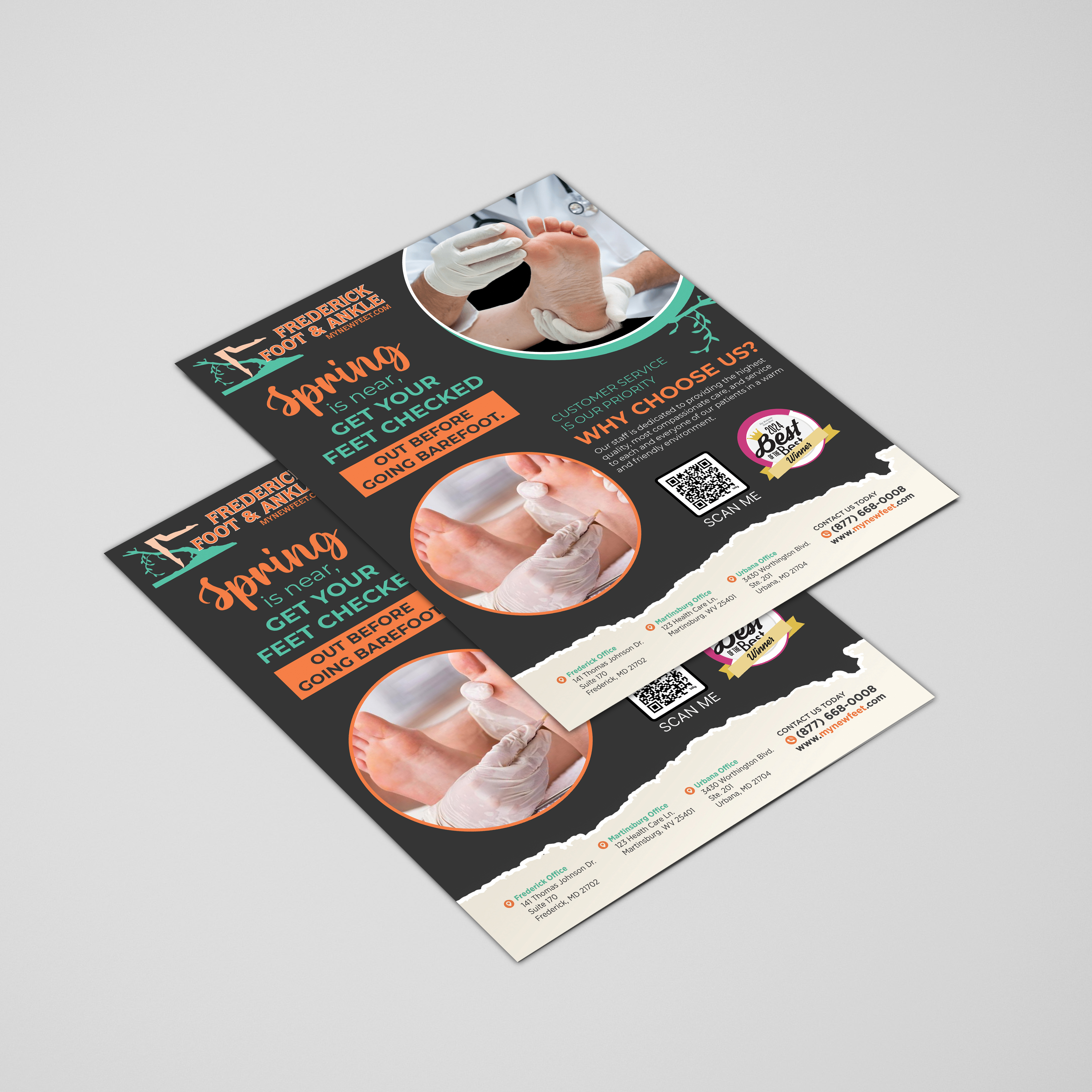 Flyer Design by TuktukiShree for Frederick Foot & Ankle | Design #34964076