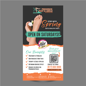 Flyer Design by ThiagoB for Frederick Foot & Ankle | Design: #34961425