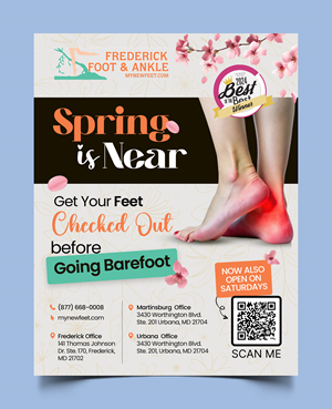 Design de Flyer par Graphic Guy pour Frederick Foot & Ankle | Design #34964073