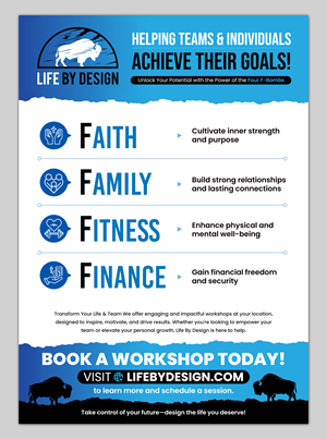Life by Design Seminar Poster to attact new customers