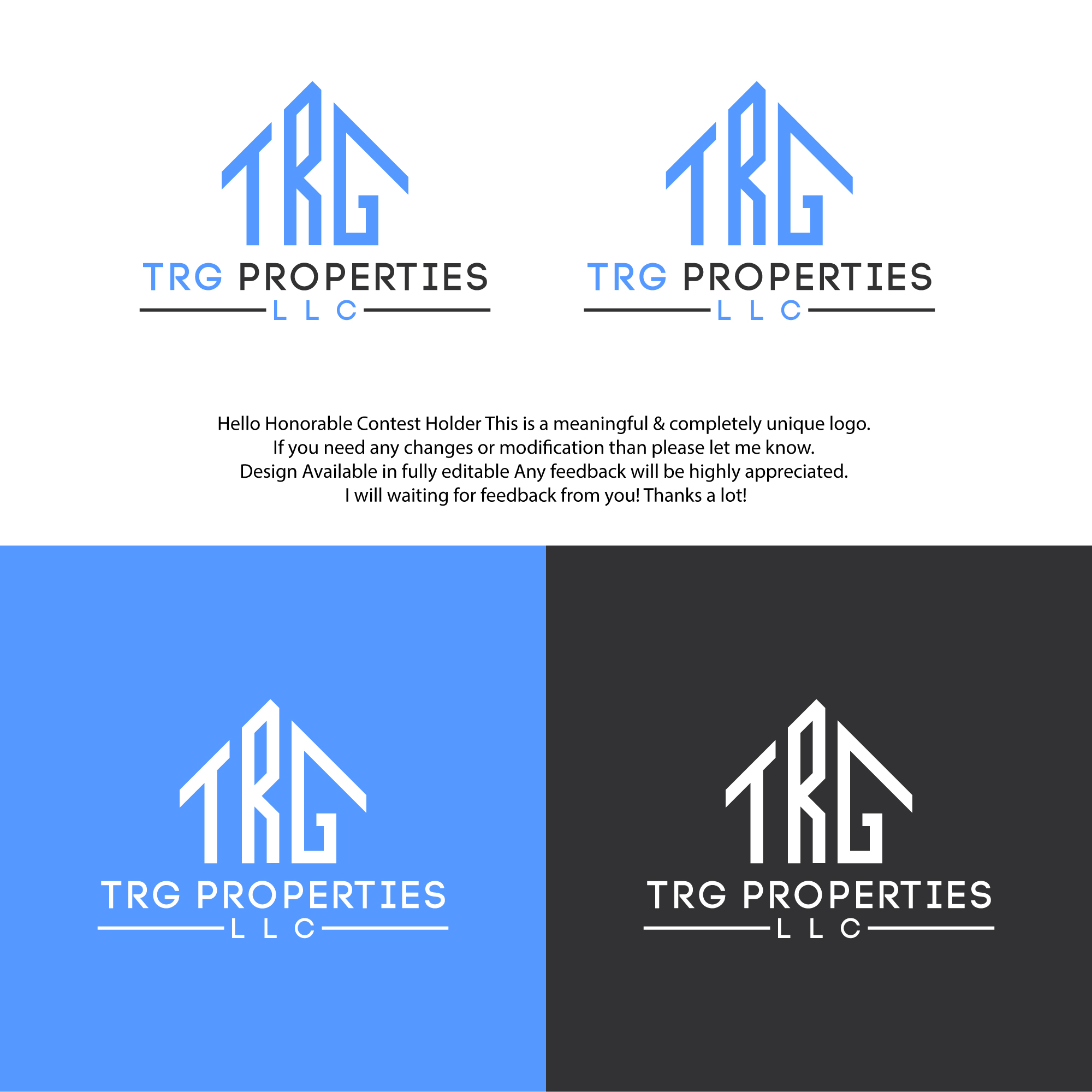 Logo-Design von Designerrasedul für TRG Properties, LLC. | Design #34974714