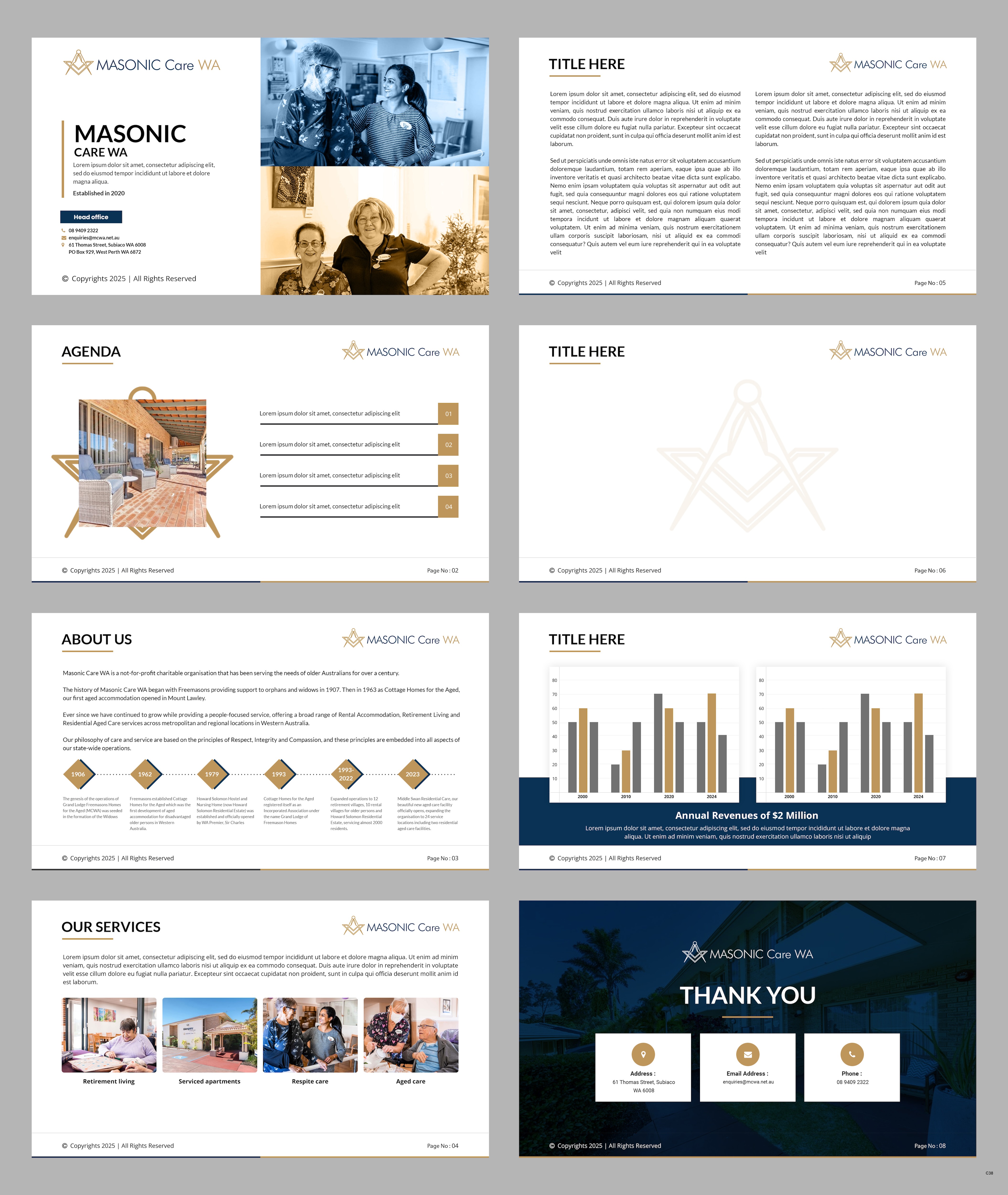 PowerPoint Design by pb for Masonic Care WA | Design #34965957