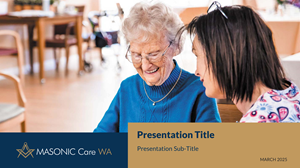 PowerPoint Design by CraftednStyled for Masonic Care WA | Design: #34974020
