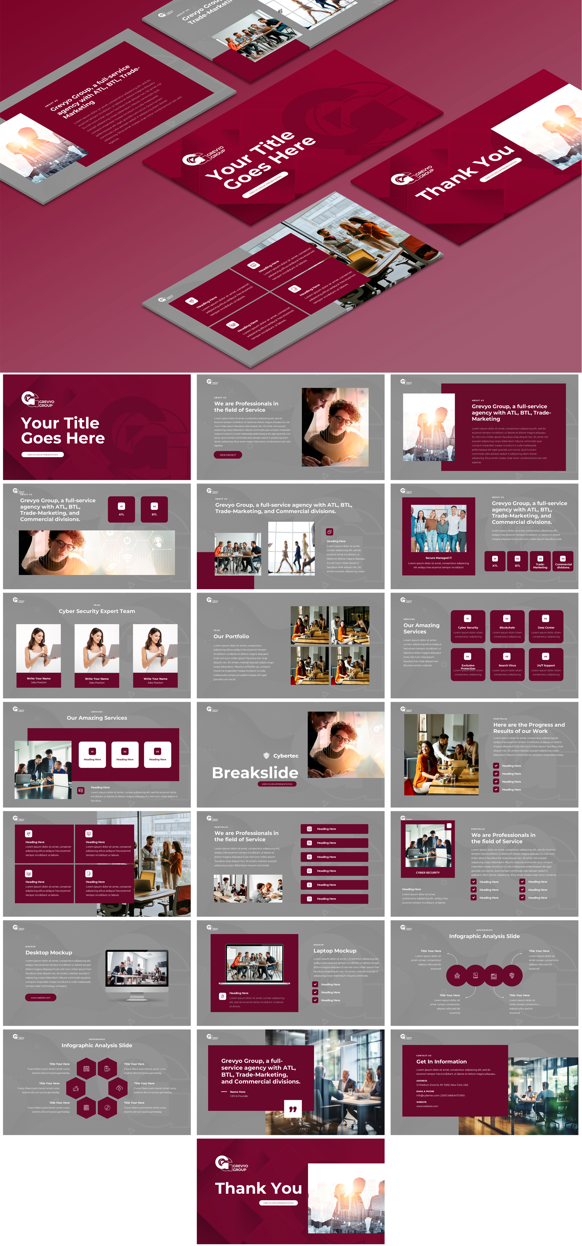 PowerPoint Design by Imazing for Grevyo Group SRL | Design: #34968327