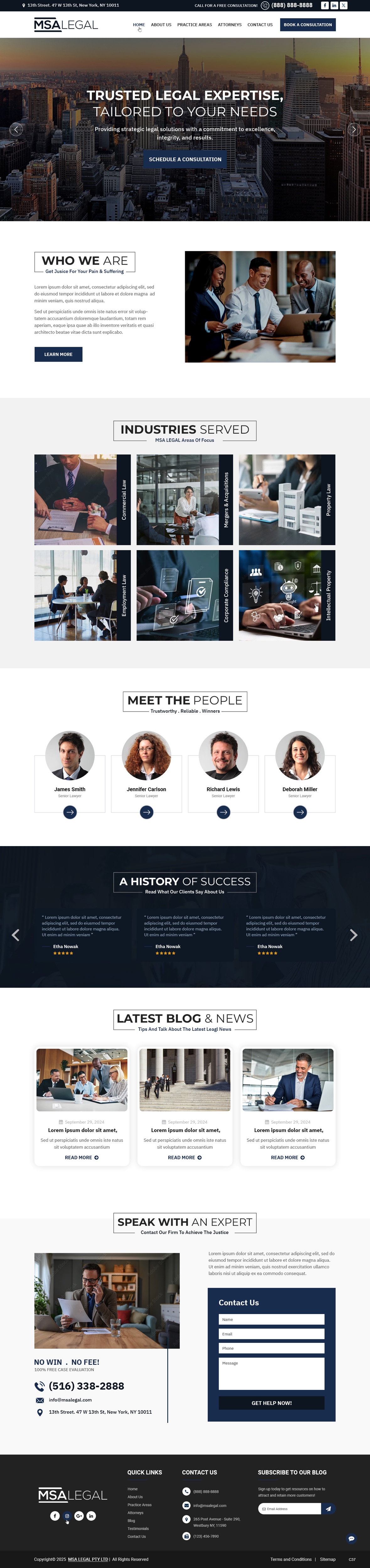 Diseño Web por pb para MSA LEGAL | Diseño #34985858