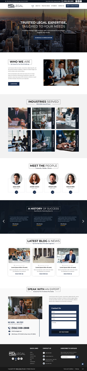 Web Design par pb pour MSA LEGAL | Design #34985858