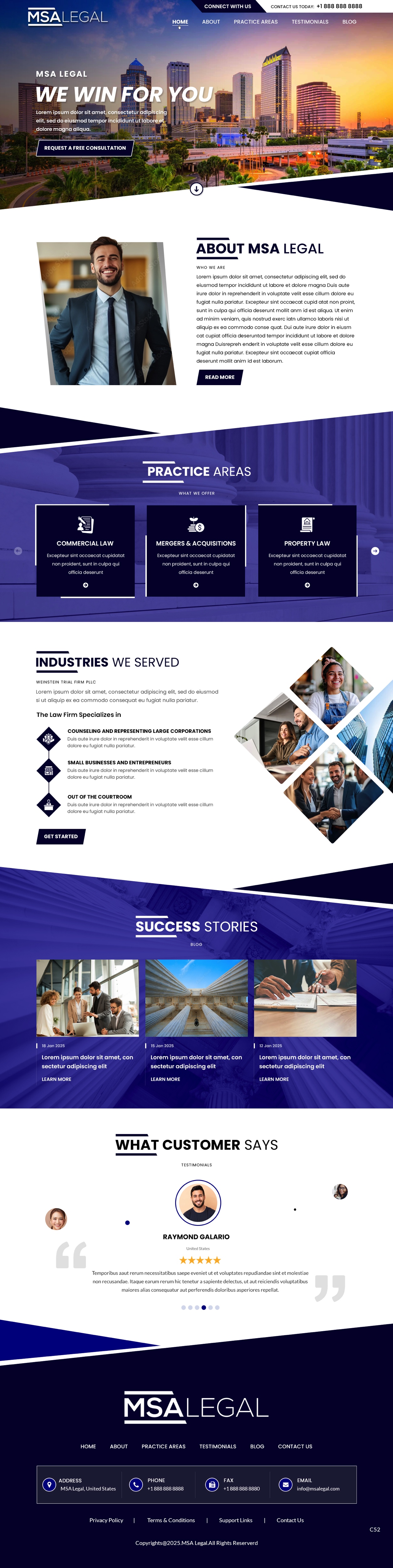 Web Design by pb for MSA LEGAL | Design #34985859
