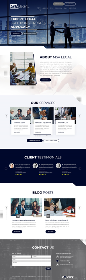 Web-Design von pb für MSA LEGAL | Design: #34985860