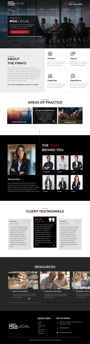Web-Design von pb für MSA LEGAL | Design: #34985861