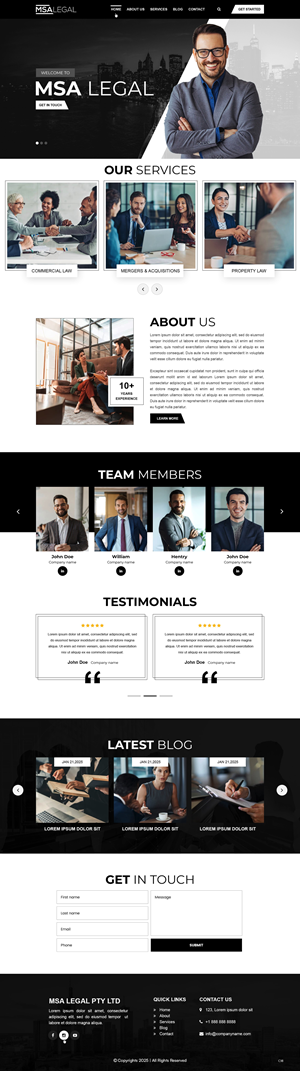 Web-Design von pb für MSA LEGAL | Design: #34985862
