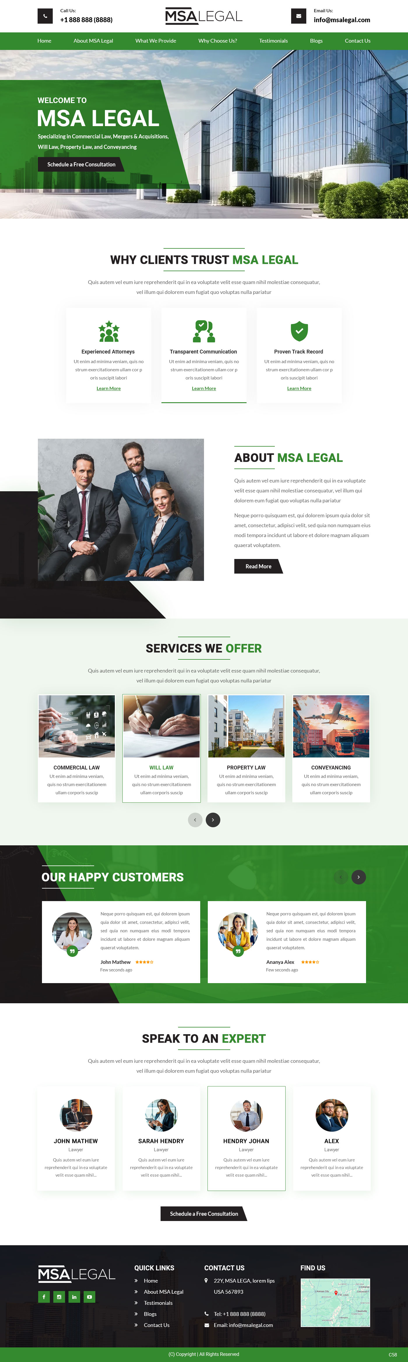 Diseño Web por pb para MSA LEGAL | Diseño #34996441
