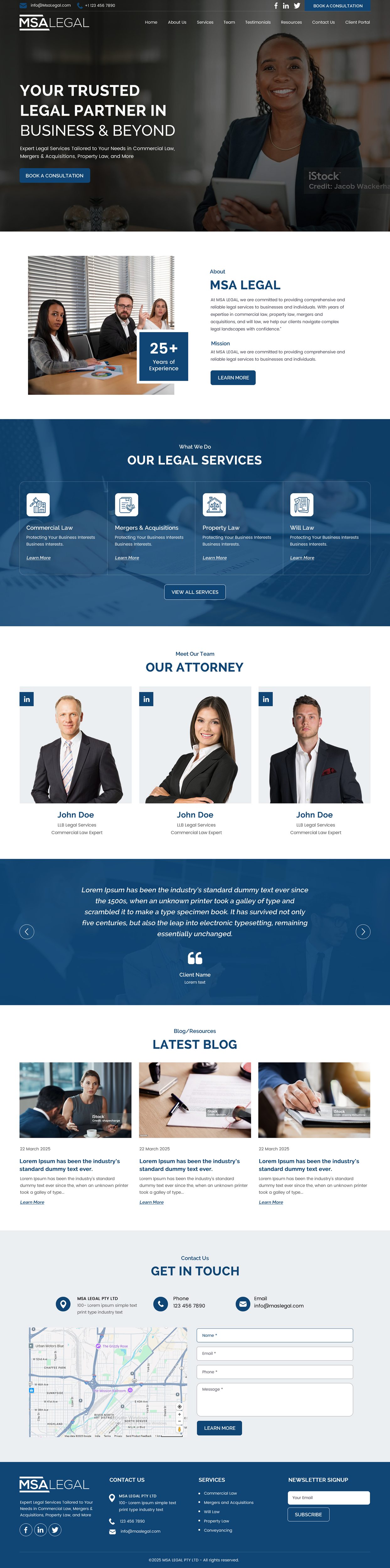 Web Design by rightway for MSA LEGAL | Design #34983887