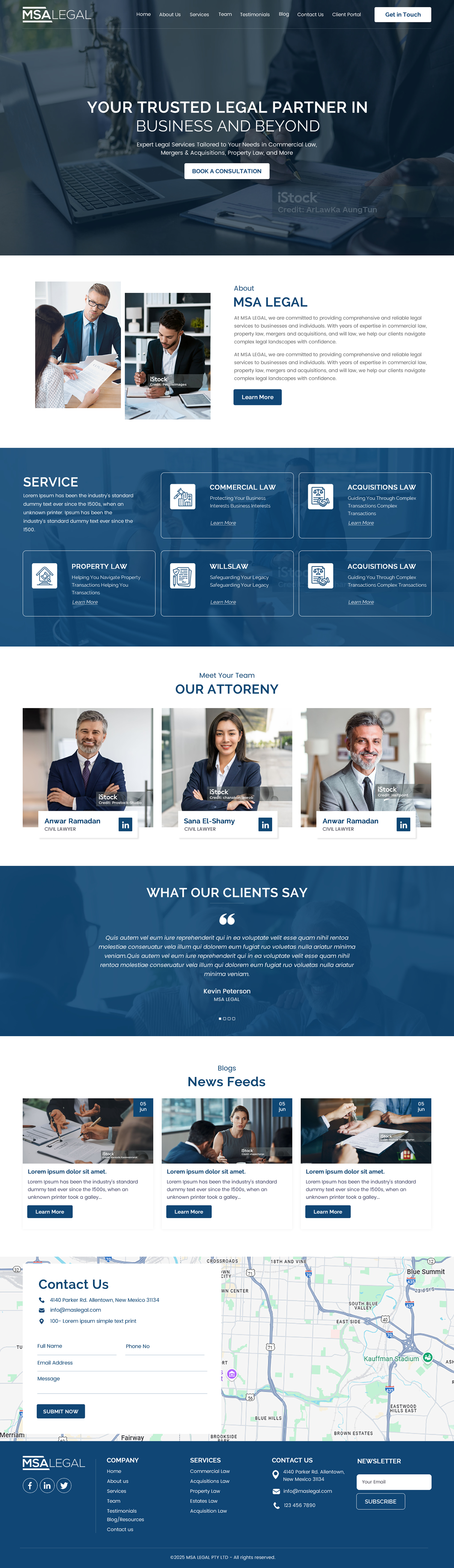 Diseño Web por rightway para MSA LEGAL | Diseño #34995035
