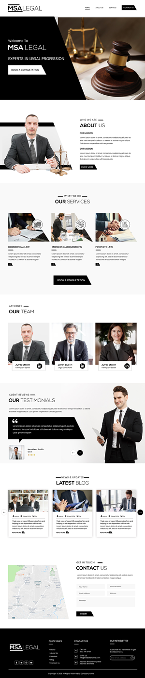 Web-Design von Creations Box 2015 für MSA LEGAL | Design: #34970976