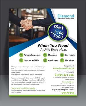 Design de Flyer par HT Graphic pour Diamond Financial Services (Yorkshire) Ltd | Design : #34981755