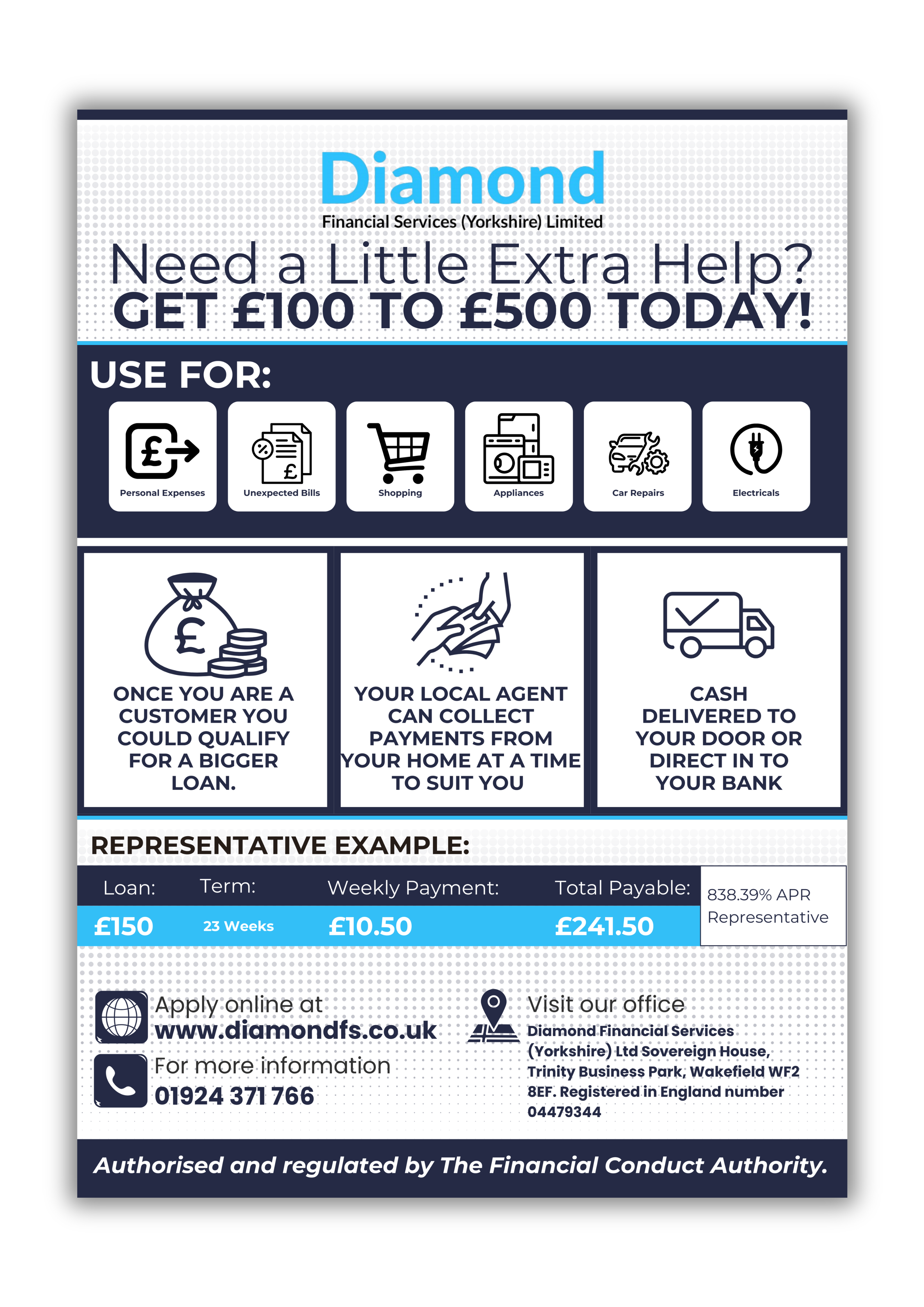 Flyer Design by Custom A for Diamond Financial Services (Yorkshire) Ltd | Design #34989293