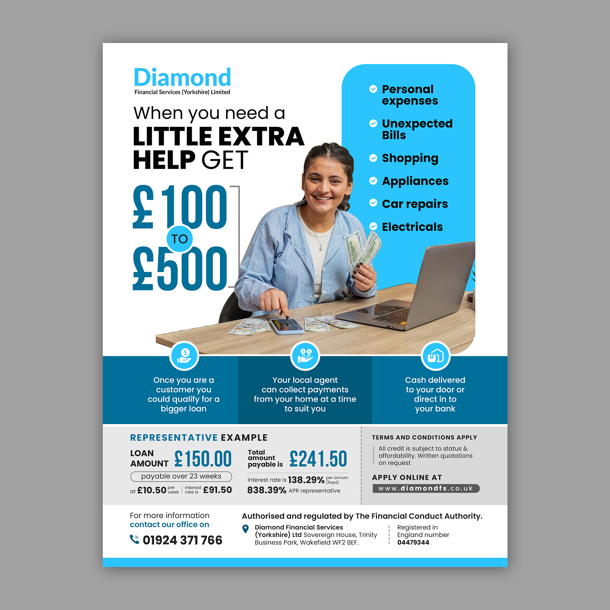 Flyer-Design von debdesign für Diamond Financial Services (Yorkshire) Ltd | Design #34983745