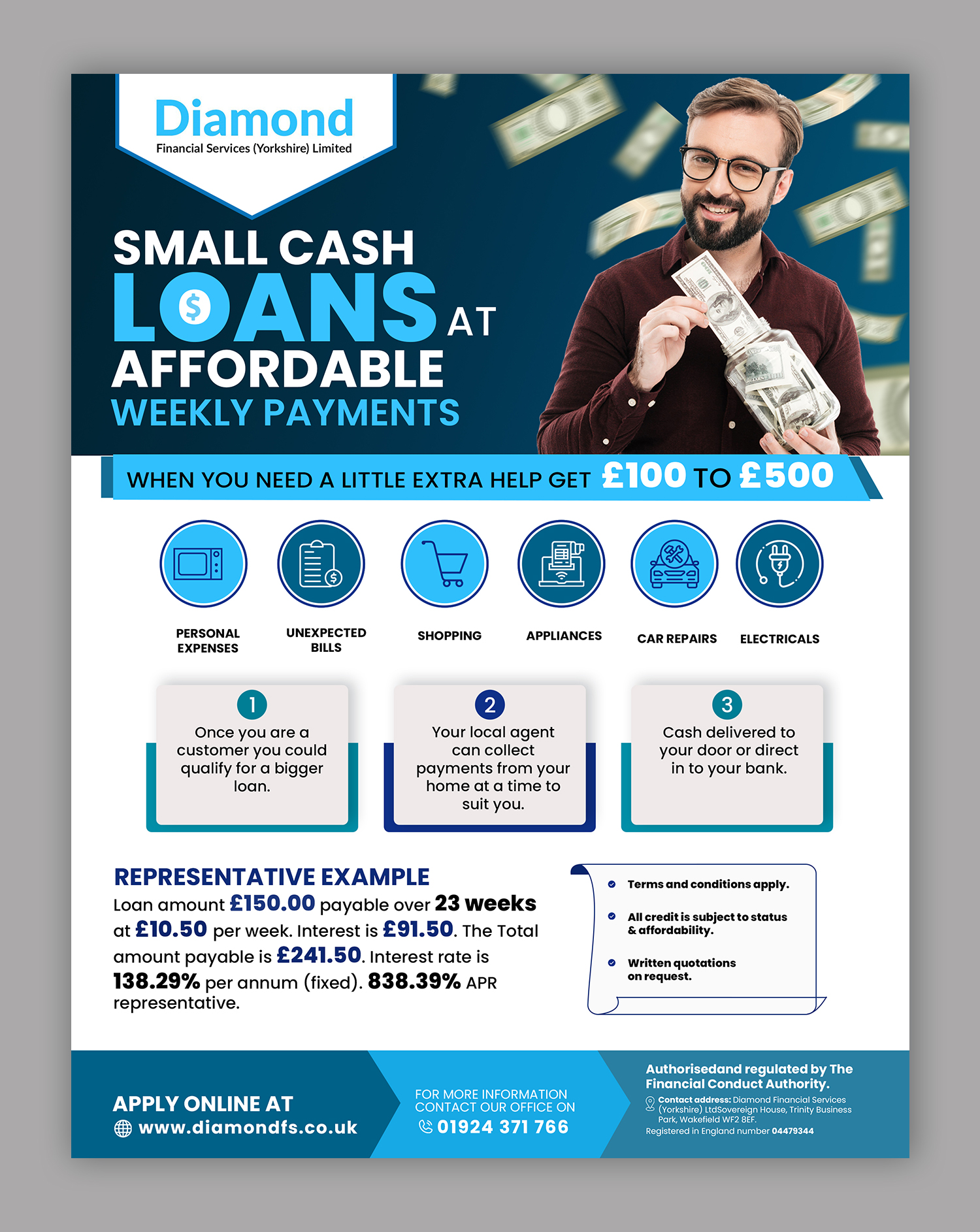 Flyer-Design von debdesign für Diamond Financial Services (Yorkshire) Ltd | Design #34988189