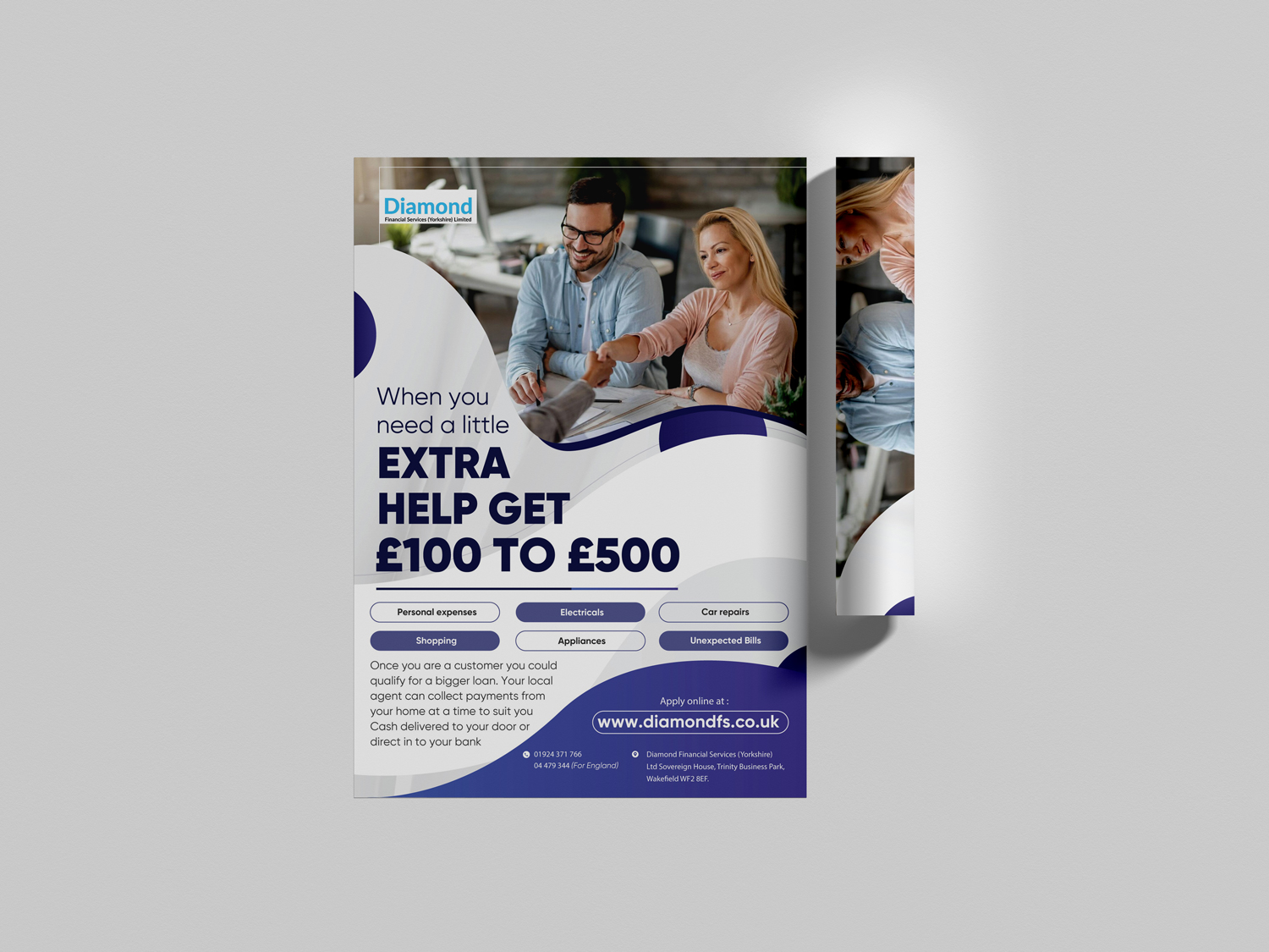 Design de Flyer par ks98410 pour Diamond Financial Services (Yorkshire) Ltd | Design #34976926