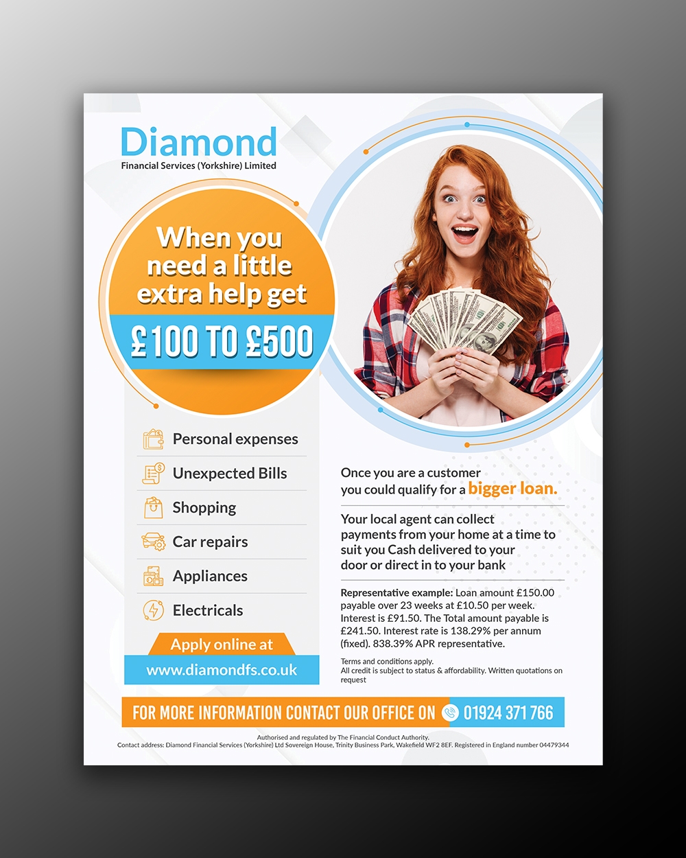 Flyer-Design von OwnDesign für Diamond Financial Services (Yorkshire) Ltd | Design #34977969