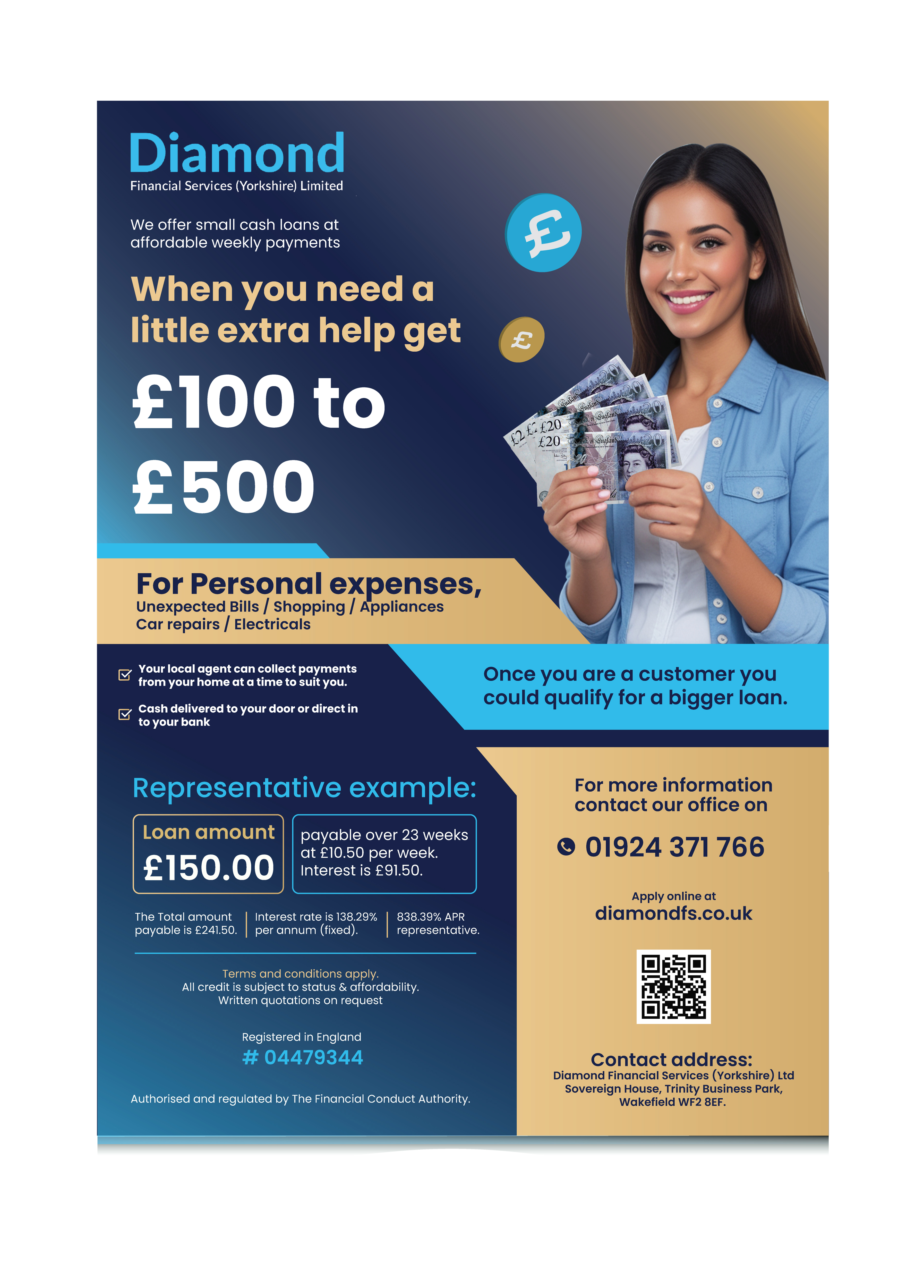 Design de Flyer par saurov pour Diamond Financial Services (Yorkshire) Ltd | Design #34975935