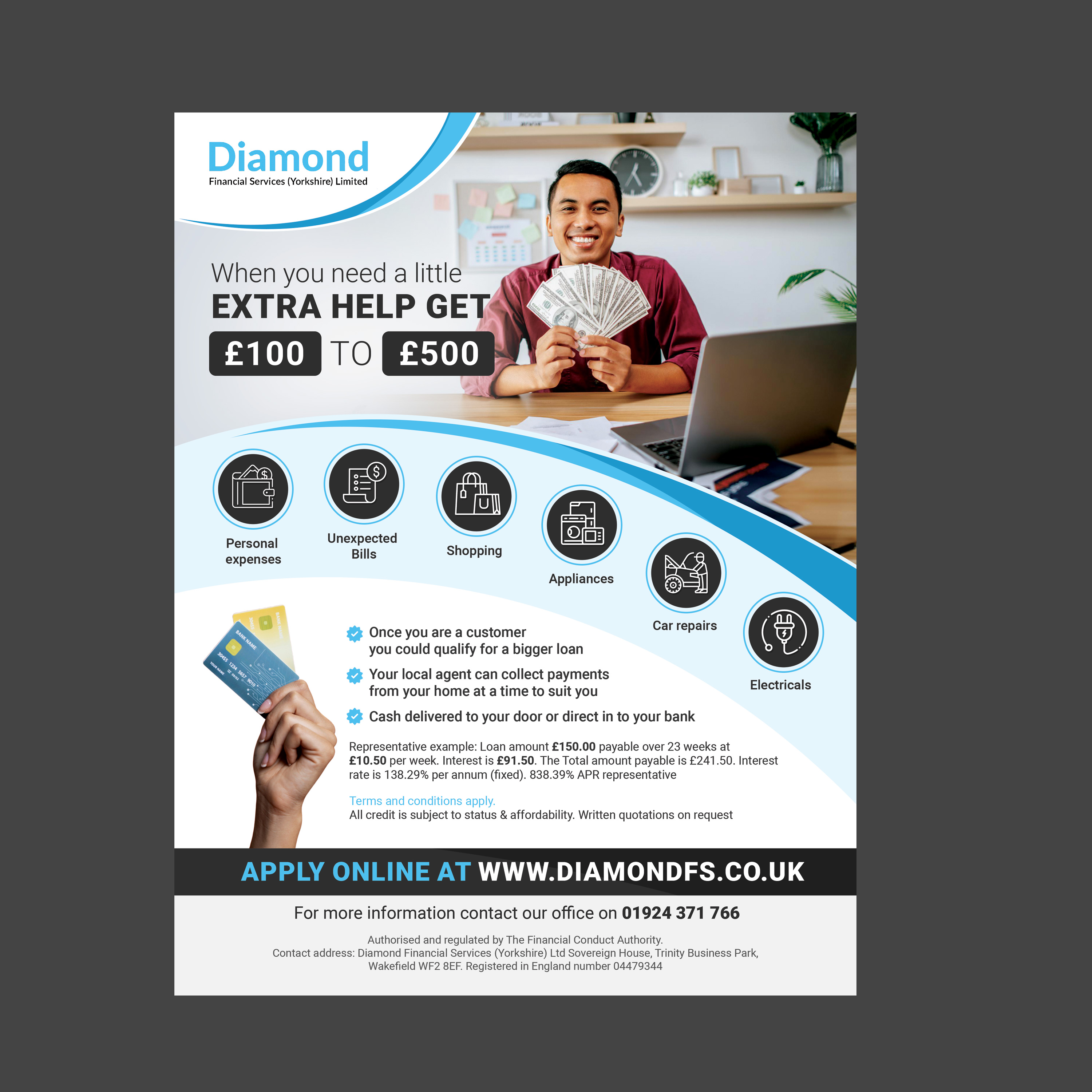 Flyer-Design von Stan$oul für Diamond Financial Services (Yorkshire) Ltd | Design #34975956