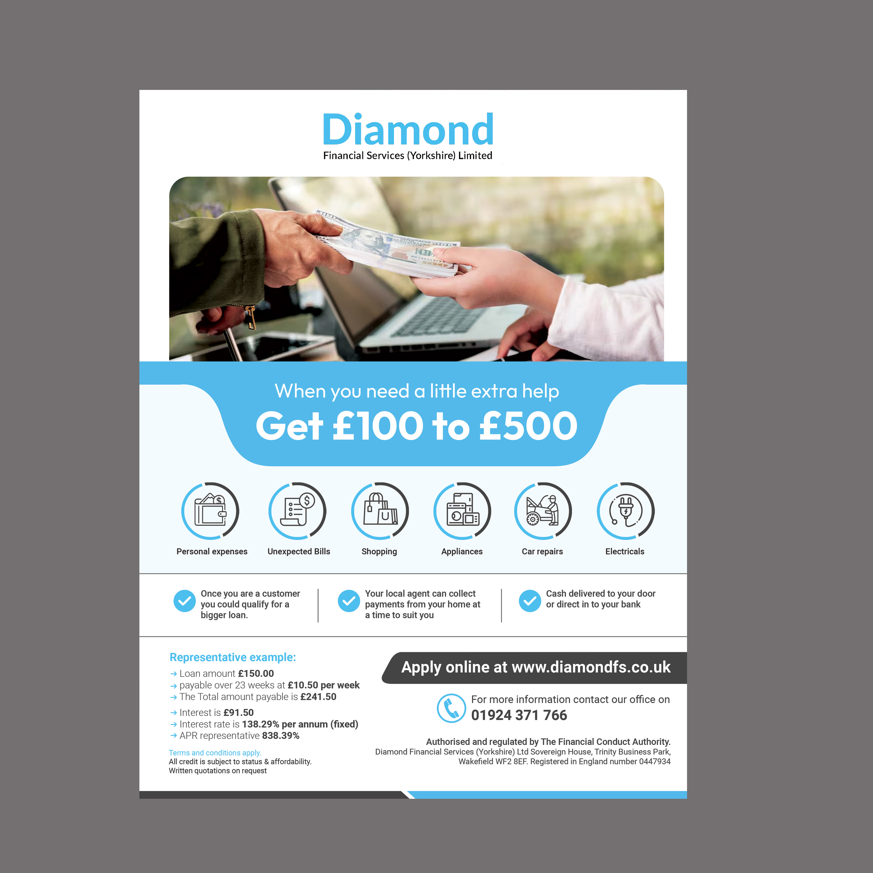 Design de Flyer par Stan$oul pour Diamond Financial Services (Yorkshire) Ltd | Design #34976036