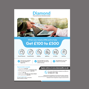 Flyer-Design von Stan$oul für Diamond Financial Services (Yorkshire) Ltd | Design: #34976036
